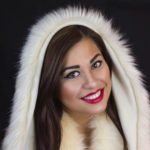 Costina Ana-Maria Munteanu - @costina​_got_curves modeling a faux fur hood
