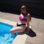 Curvy plus size fitness model Nicole Herring aka @nlhfit modeling a sexy plus size bikini