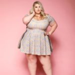 Lyndsay Patricia (aka PlusSizeBarbiiee) - plus size model - wearing a plus size dress by @xeharcurvy