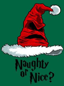 Christmas Holiday Plus Size T-shirt - Harry Potter - Naughty or Nice