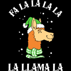 Christmas Holiday Plus Size T-shirt - Fa La La Llama