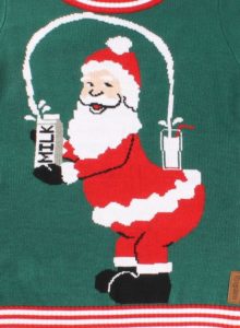 Christmas Holiday Plus Size Ugly Sweater - Santa Breaks the Internet