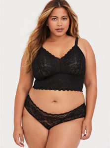 Torrid Black Lace Longline Bralette