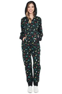 Women's Christmas Lights Onesie