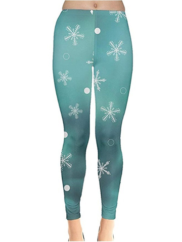 Christmas snowflakes Plus Size Leggings