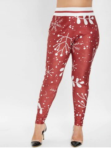 DressLily - Christmas Skinny Plus Size Leggings